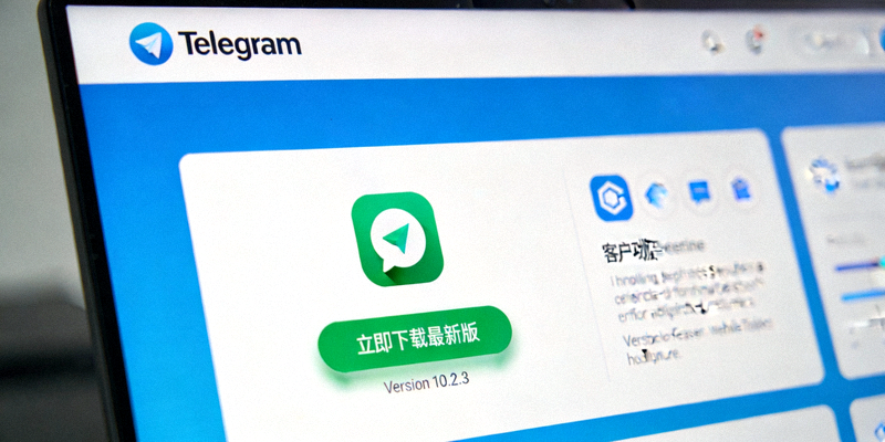 Telegram官方网站首页截图，显示下载按钮与简洁的界面设计