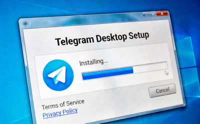 Windows系统上Telegram桌面版安装程序运行界面截图